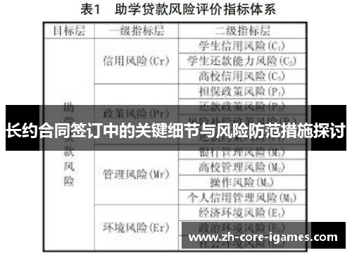 长约合同签订中的关键细节与风险防范措施探讨